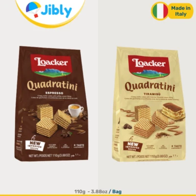 Italian Loacker Sandwich Mini Wafer Bags|Delicious Treat|110g Bag|Wholesale Deal - Image 1 of 4