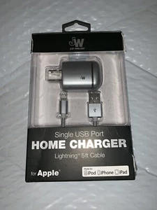 Home Charger Single USB Port Just Wireless SILVER GRAY - Picture 1 of 4