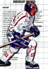 1999-00 Finnish Cardset #6 Tomas Vlasak, Checklist