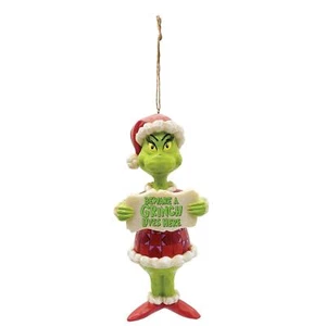Dr. Seuss The Grinch Beware a Grinch PVC Ornament - Picture 1 of 2