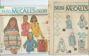 M 5639 modello cucito anni 70 maglia top cappuccio ZAINO tracolla borsa cucito 5/6-7/8 teen - Foto 1 di 1