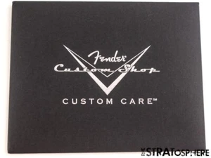 USA Fender Custom Shop Custom Care Booklet, MANUALS, + Tags Black - Picture 1 of 1