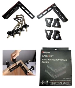 MULTI FUNCTIONAL SET SQUARE 90° FOR BOARD JOINTING CLAMPS 1804-6551 CNC MACHINED - Picture 1 of 6