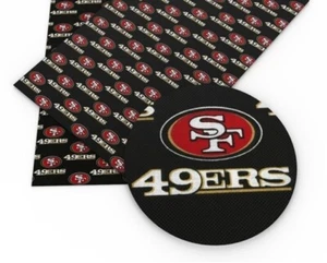 49ers Polyester Cotton blend fabric. 20" x 55" San Francisco Football 1115781 - Picture 1 of 2