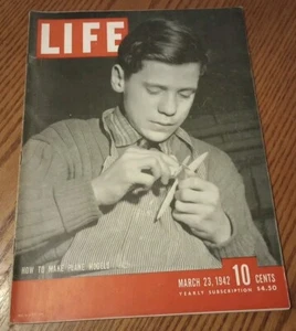 LIFE MAGAZINE MARCH 23 1942 HOW TO MAKE PLANE MODELS / TUSKEGEE AIRMEN - Picture 1 of 1