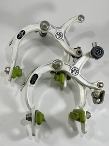 Dia Compe MX1000 Brake Caliper Set White Old School BMX 1000 1980s Freestyle 84 - Picture 1 of 18
