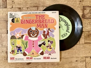 Vintage Disney Christmas StoryBook & Record THE GINGERBREAD MAN 33 1/3 rpm 7” - Picture 1 of 6