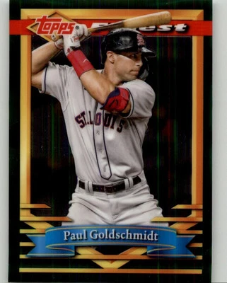 2021 Topps Finest Flashbacks Paul Goldschmidt #138 St. Louis Cardinals - Image 1 of 2