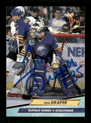 1992-93 Fleer Ultra 14 Tom Draper signed auto autograph  MZ BXCP57 - Image 1 of 2