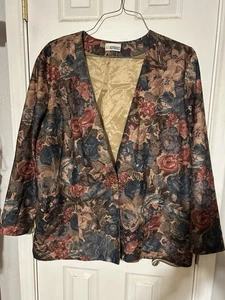 Chaqueta Vintage Inseparables Mujer 18W Multicolor Floral Blazer Madura Artística Años 90 - Imagen 1 de 5