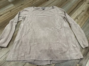 Barefoot Dreams Shirt Damen Gr. Large beige kuschelig ultraleicht Pull-Over - Bild 1 von 6