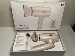 Secador de pelo de viaje con mango plegable T3 AFAR con bolsa de viaje de cuero vegano - Imagen 1 de 6
