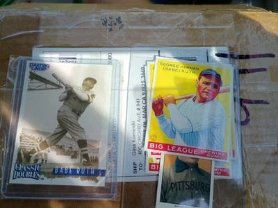 Tarjeta de coleccionista 1933 Gouddy Babe Ruth Big League goma de mascar Foto 1 de 2