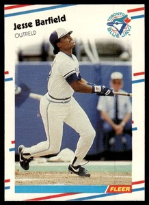 1988 Fleer Jesse Barfield Toronto Blue Jays #102 - Picture 1 of 2