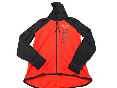NEW FANATICS NBA CHICAGO BULLS RED HOOD PERFORMANCE ZIP UP JACKET SIZE M - Image 1 of 4