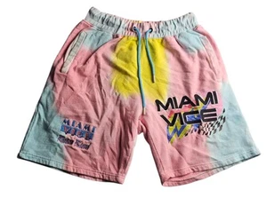 Miami Vice Reason Limited Edition Tie Dye Sweat Shorts Herren M Retro 80s Comfort - Bild 1 von 12