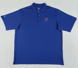 St. Louis Blues Antigua NHL Dry Fit Performance Polo Button Shirt Herren XL-Tall - Bild 1 von 8