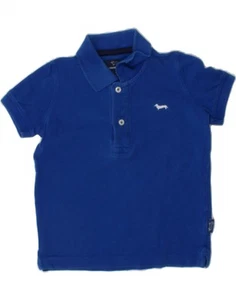 HARMONT & BLAINE Boys Polo Shirt 3-4 Years Blue Cotton AB31 - Picture 1 of 3