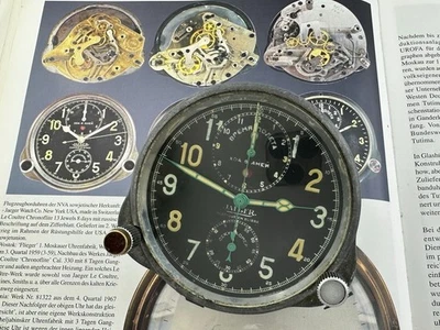 Jaeger-LeCoultre Chronograph 8 Days USSR Air Force WWII Vintage 1939 Swiss Clock - Image 1 of 4