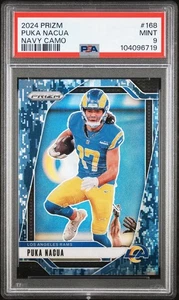 2024 Panini Prizm Puka Nacua #168 Navy Camo /25 PSA 9 - Picture 1 of 3