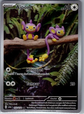 Aipom 211/182 SV04: Paradox Rift - Pokemon Card - NM - Image 1 of 2