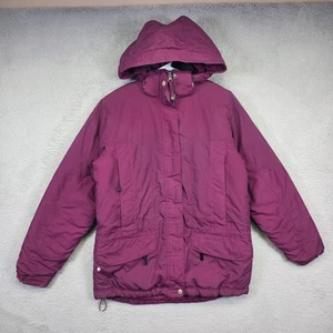 LL Bean Jacket Womens S Purple Parka Hooded PrimaLoft Insulated Gorpcore Outdoor - Picture 1 of 24