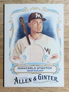 Topps Allen and Ginter Relics 2016 #FSRAGS Giancarlo Stanton A - Imagen 1 de 2