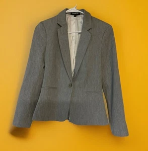 Express Editor One Button 24" Blazer Gray Size 4 Excellent Condition - Picture 1 of 6