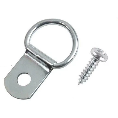 TASKAR Anillos en D y tornillos marco de fotos colgante níquel 2, 10, 20, 50, 100, 500 marco