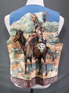 Handmade Native American style Vest (sz: L/XL approx) - Picture 1 of 3