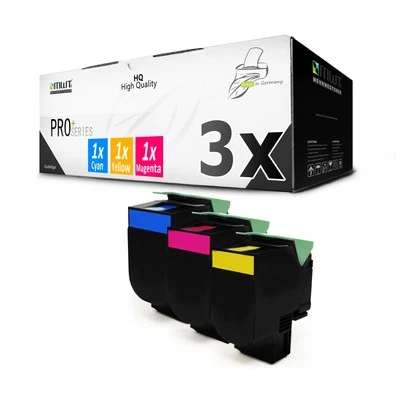 3x per Cartridge F R Lexmark X-544-N X-543-DN X-544-DN C-544-DN X-544-DTN - Bild 1 von 3