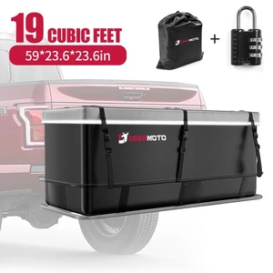 DEERMOTO 19 Cubic Feet Hitch Mount Cargo Carrier Bag Waterproof Luggage Storage - Picture 1 of 13