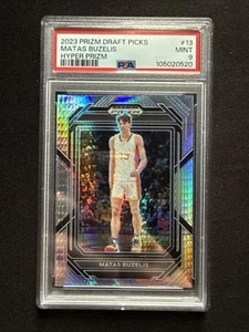 Matas Buzelis Rookie Card RC 2023 Prizm Draft Hyper Prizm #13 PSA 9 - Picture 1 of 2