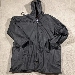 Totes Water Resistant Storm Jacket Womens XL Black Flannel Lined Zip Pockets - Picture 1 of 15