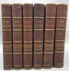 OLD PLAYS; BEING A CONTINUATION OF DODSLEY'S COLLECTION - 1816 [1st ed, 6 vols.] - Imagen 1 de 11