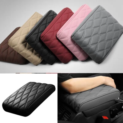 Universal Protektor Auto Armlehne Pad Cover Mittelkonsole Box Matte Leder Kissen - Bild 1 von 4