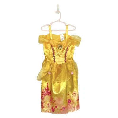 Vestido Princesa Disney Belle Talla 4-6X Disfraz Halloween Bella y Bestia Niño Pequeño Foto 1 de 4