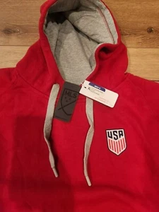 ANTIGUA MLS Soccer MENS RED USA VICTORY LONG SLEEVE HOODIE SIZE XL - Picture 1 of 5