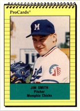 1991 Memphis Chicks ProCards #654 Jim Smith