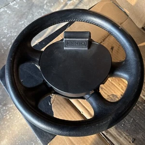 EZ-GO TXT GOLF CART OEM STEERING WHEEL Black Fat Grip 13.50 Z - Picture 1 of 6