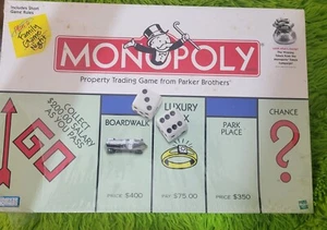 Vintage 1999 Monopoly Board Game No. 0009 - New Box Has Stains,Sealed Wrap Tear - Picture 1 of 5