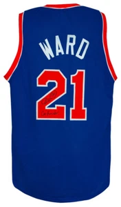 Charlie Ward Signed Blue T/B Custom Basketball Jersey w/Go Knicks (SCHWARTZ COA) - Picture 1 of 3