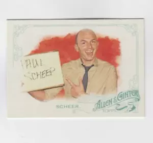 PAUL SCHEER 2015 TOPPS ALLEN & GINTER CARD #119 ATTORE/COMICO - Foto 1 di 1