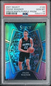 Franz Wagner 2021-22 Select #120 Premier Grün Weiß Lila Prizm PSA 10 - Bild 1 von 2