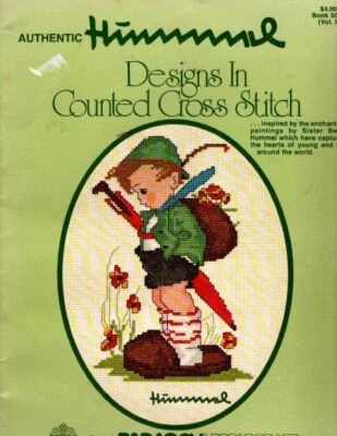 VTG  PARAGON AUTHENTIC HUMMEL 16 CUTE CROSS STITCH DESIGNS - Image 1 of 2