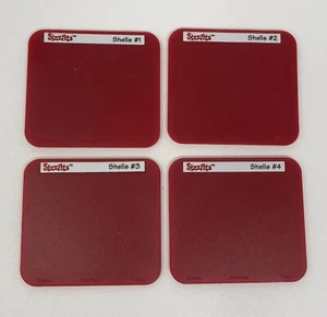 Sizzix Die Cut: 4x Sizzlits (Shell Set) 38-9700 Shells #1/#2/#3/#4 - Picture 1 of 2