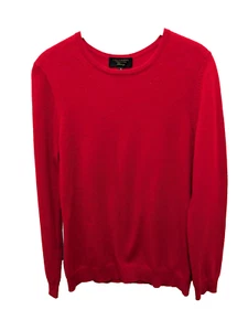Suéter de Lujo Charter Club Cachemir Rojo Medio 40" Busto Pullover Bonito - Imagen 1 de 9