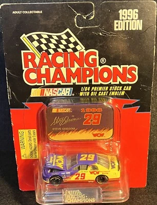 Coche diecast 1:64 y emblema NASCAR Steve Grissom #29 RACING CHAMPIONS 1996 edición Foto 1 de 2