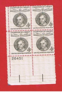 #1136 MNH OG plate block of 4 Reuter Free S/H - Picture 1 of 1