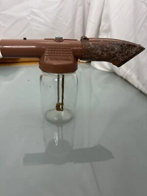 Vintage Filter Queen Tan Scent / Paint / Shampoo Sprayer  & Glass Jar Untested - Image 1 of 4